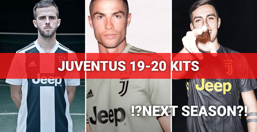 Những mẫu thiết kế quần áo bóng đá của Juventus mùa giải trước. 