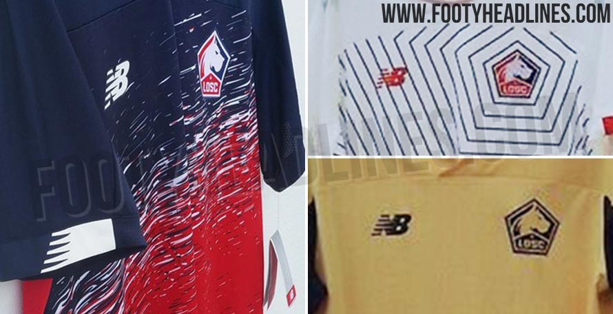 mẫu quần áo bóng đá sân nhà,sân khách, thứ ba Lille OSC 2019-2020