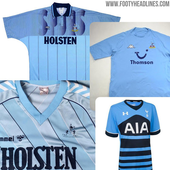 Những mẫu áo thi đấu bóng đá vào những năm 1990 của Tottenham